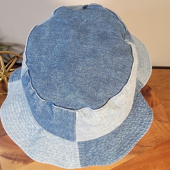 Universal Thread Patchwork Denim Bucket Hat Retro 90s Y2K vibes Size Women OSFM - Picture 7 of 17